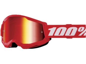 Strata 2 Junior Red - Red Mirror Goggles