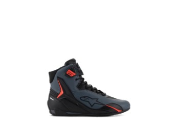Alpinestars Faster-4 Motorradschuh, schwarz-grau-rot