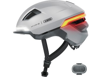 Abus HYP-E Fahrradhelm, gleam silver