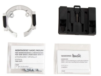 Hepco & Becker universal Tankring Basic Silber, Kawasaki