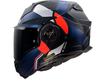 LS2 FF901 Advant X Ultra Klapphelm, mattblau-rot