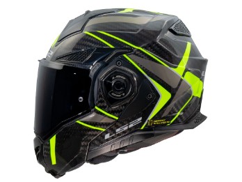 LS2 FF901 Advant X Future II Carbon Klapphelm, schwarz-neongelb