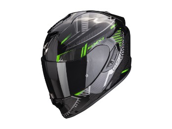 Scorpion EXO 1400 Evo Air Shell Motorradhelm, schwarz-grün