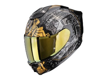 Scorpion Exo-1500 Air Apus Motorradhelm, schwarz-grau-gold