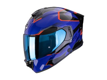 Scorpion Exo-530 Air Clip Motorradhelm blau-schwarz-rot