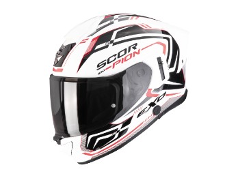Scorpion Exo-530 Air Slope Motorradhelm weiss-schwarz-rot
