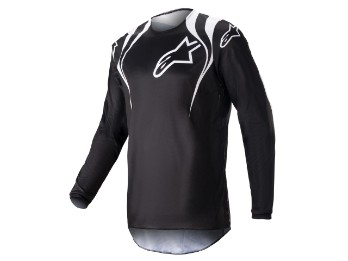 Alpinestars Fluid Narin Motocross Jersey, schwarz-weiß