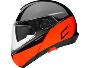 C4 Pro Swipe Orange Flip Up Helmet