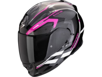 Scorpion EXO-491 Kripta Motorradhelm, schwarz-weiss-rosa