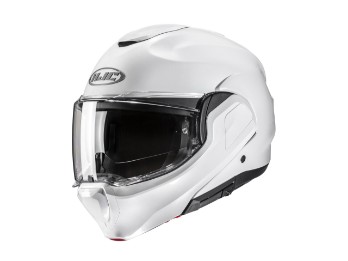 HJC F100 Solid perlweiß Flip-Back Helm
