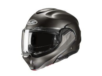 HJC F100 Solid titanium matt Flip-Back Helm