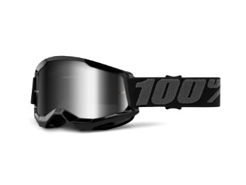 100% Strata 2 schwarz-silber Motocross Brille