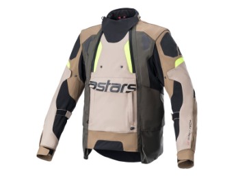 Alpinestars Halo Drystar Motorradjacke, khaki-sand-gelb