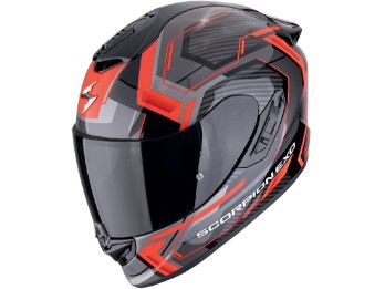 Scorpion EXO 1400 Evo II Air Linart Motorradhelm, schwarz-rot