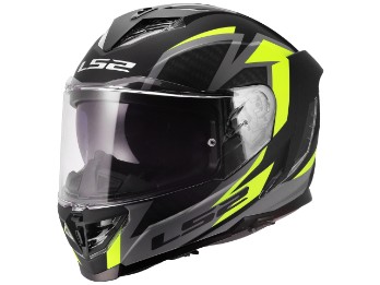 LS2 Storm III Dynamo mattschwarz-gelb Motorradhelm