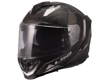 LS2 Storm III Sporty mattschwarz-grau Motorradhelm