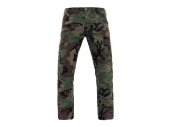 John Doe Motorrad Jeans Regular Cargo Mono 2.0 Camouflage