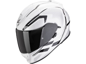 Scorpion EXO-491 Kripta Motorradhelm, weiss-schwarz