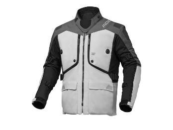 Modeka Aeris II Motorradjacke, hellgrau-schwarz