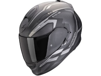 Scorpion EXO-491 Kripta Motorradhelm, mattschwarz-silber