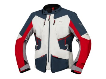 IXS Tourster-STX 1.0 Motorradjacke, hellgrau-blau-rot