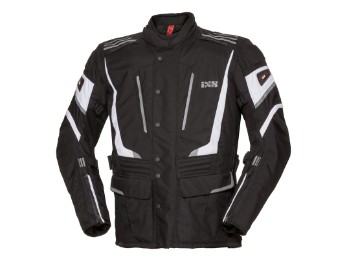 IXS Powells-ST Motorradjacke, schwarz-weiß