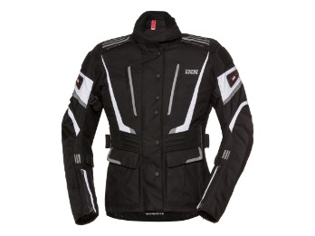 IXS Powells-ST Damen Motorradjacke, schwarz-weiß 