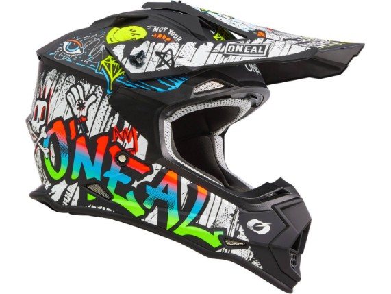2024_ONeal_2SRS_Helmet_RANCID_V.24_black_white_45_left