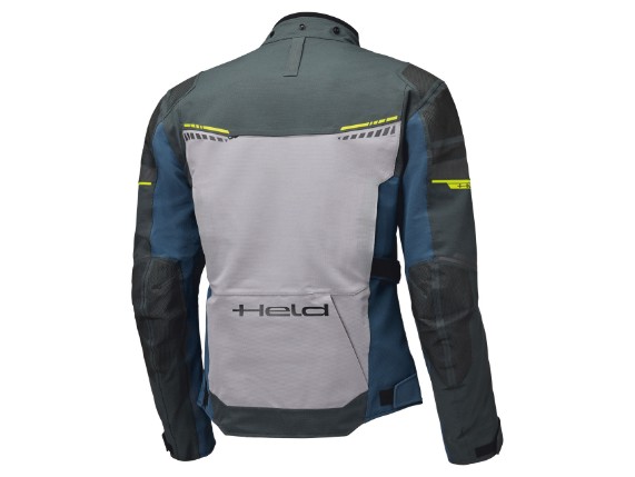 Held Motorradjacke Tamarack anthrazit-grau-blau hinten