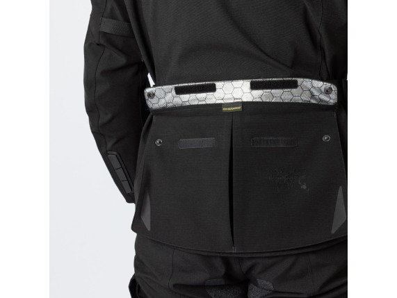 IXS Venture-STX 1.0 Laminatjacke schwarz Rückentasche Offen