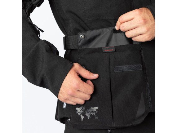 IXS Venture-STX 1.0 Laminatjacke schwarz wasserdichte Aussentasche