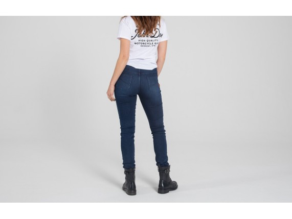 John Doe Damen Motorrad Jeans Indigo Model 3