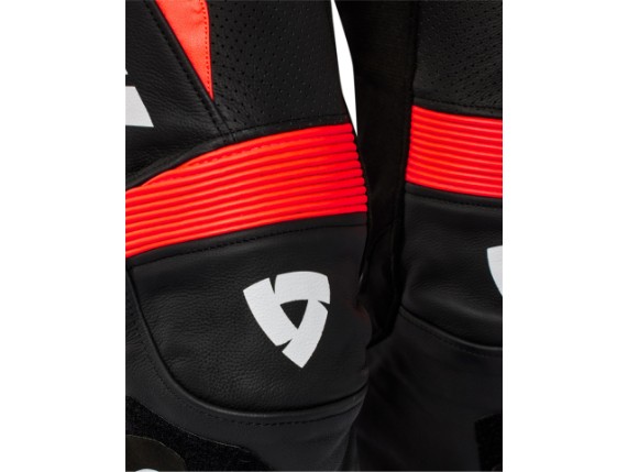 Revit_Lederkombi_Argon_3_schwarz_neonrot_Detail_4