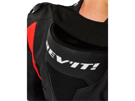 Revit_Lederkombi_Argon_3_schwarz_neonrot_detail6