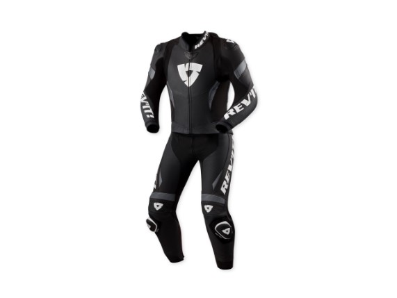 Revit_Lederkombi_Argon_3_schwarz_weiß_front