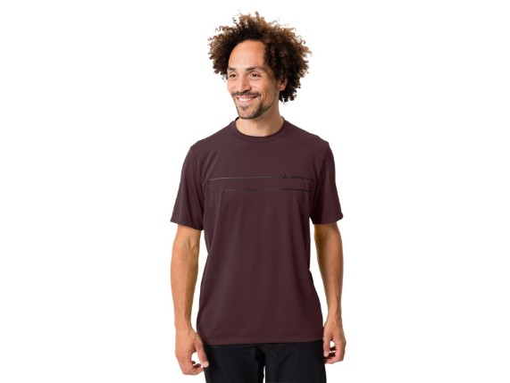 Vaude Qimsa Logo Herren Fahrrad Shirt, dark oak 2