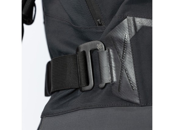 Venture-GTX 1.0 Laminatjacke schwarz-mittelgrau Gürtel