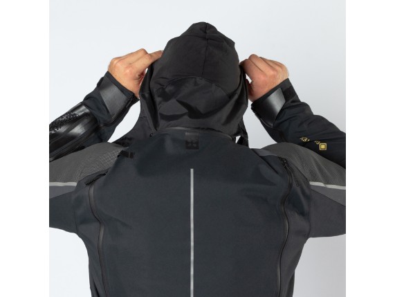 Venture-GTX 1.0 Laminatjacke schwarz-mittelgrau Kapuze