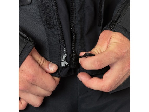 Venture-GTX 1.0 Laminatjacke schwarz-mittelgrau magnetischer Frontreissverschluss
