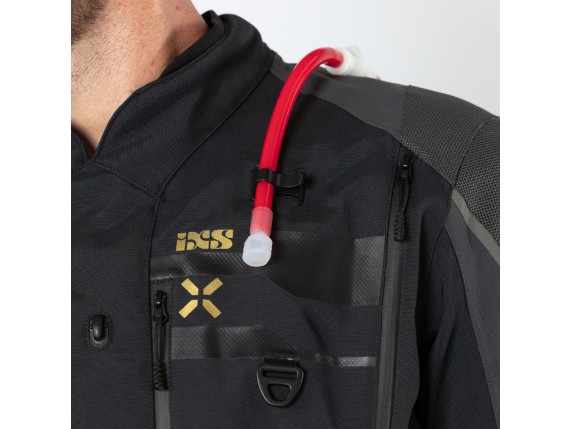 Venture-GTX 1.0 Laminatjacke schwarz-mittelgrau optionales Trinksystem