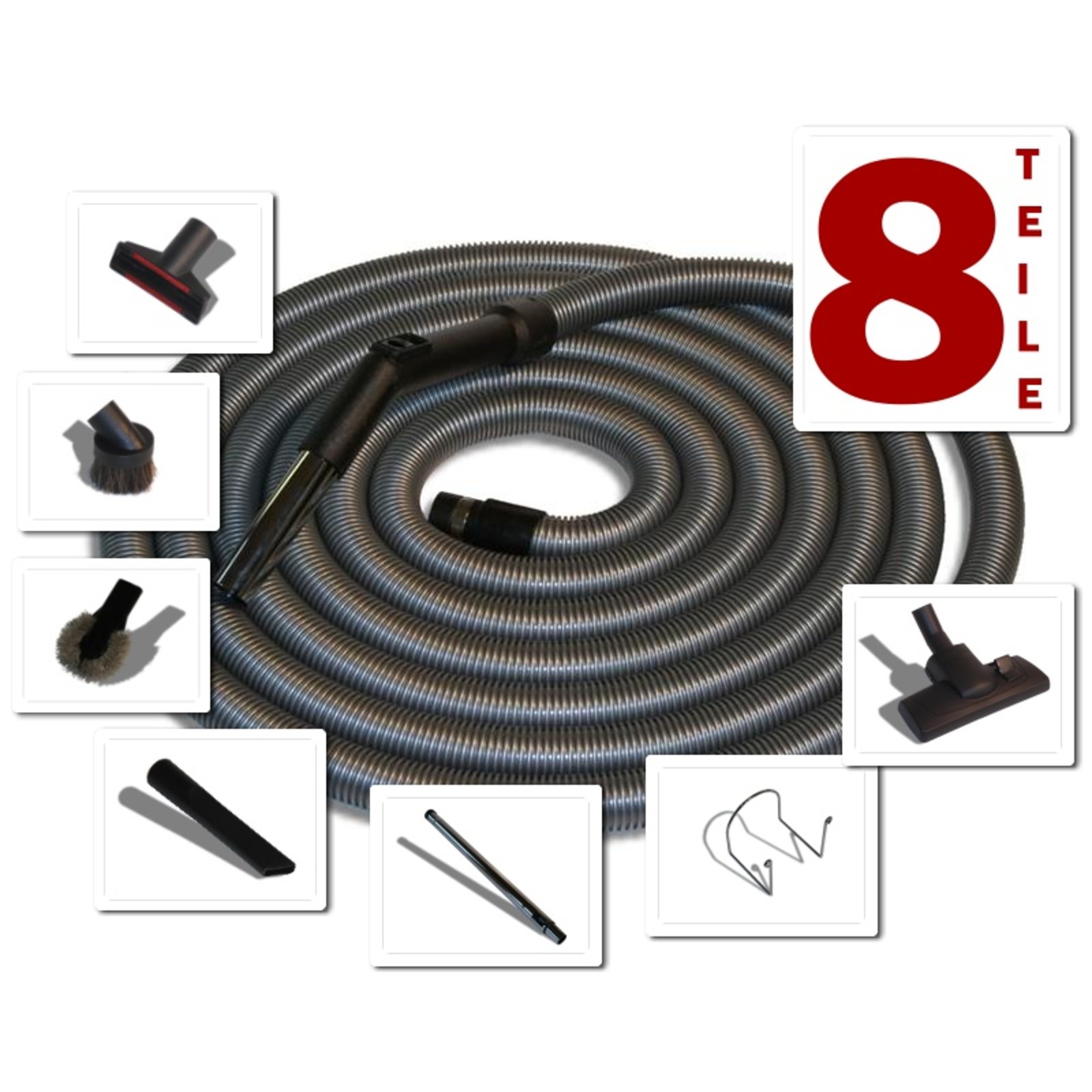 Set Accessori Aspirapolvere Nilfisk Go: Tubo Telescopico 32mm, Bocchetta Pavimenti E Spazzola Per Mobili + Sacchetti