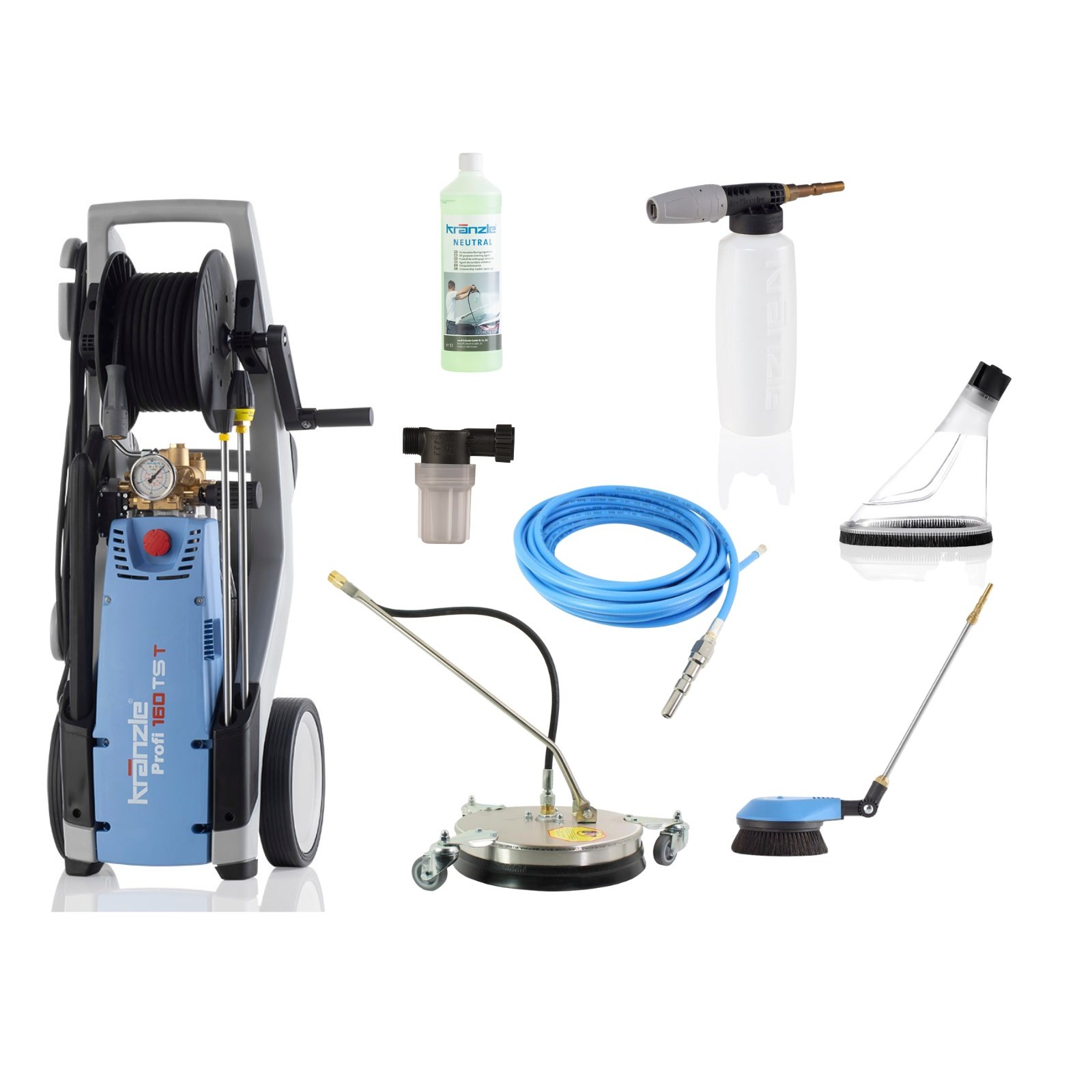 M&M Smartek Adaptateur Haute Pression Pour Connecteur De Tuyau/convertisseur Pour Nettoyeur Haute Pression Compatible/Nilfisk, Stihl G1/4" Ou Avec M22 IG (Option C Pour Bosch/Parkside & M22 IG