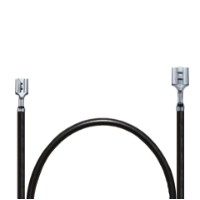 Kabel 500 mm Flachhülse 6,3mm : Fla chhülse 4,8mm