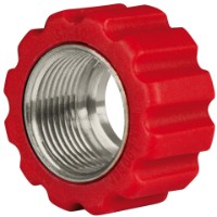 Überwurfmutter 22x1,5 16,4 mm rot V A