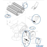 Reparatursatz Zahnradsatz links kpl. für Kehrmaschine 2 + 2
