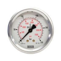 Manometer 50 mm 0-250 bar 1/4"AG Edelstahl WIKA