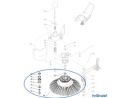 Reparatursatz Seitenbesen kpl. für Kehrmaschine 2 + 2