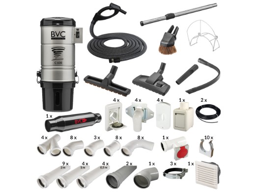 All-In-One C 600 SILVERLINE mit 4 Saugdosen