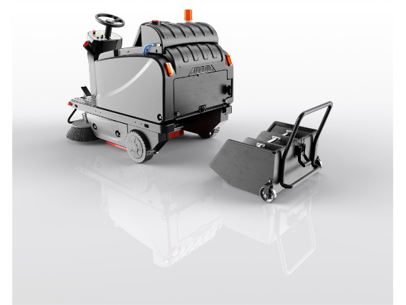 ROS1300 ride on sweeper_23_Hopper