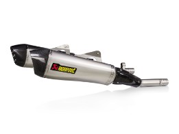 AKRAPOVIC Doppelschalldämpfer Slip-On Titan/Carbon
